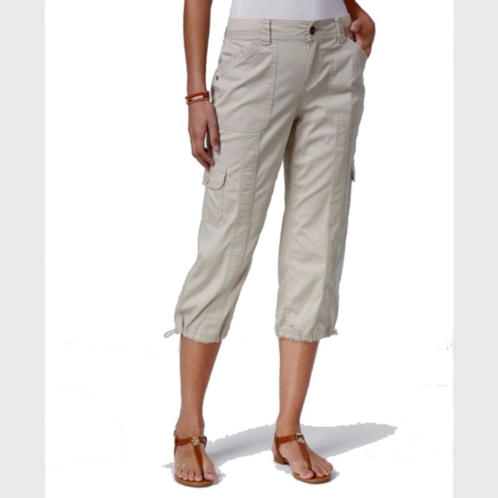 Style & Co cargo Pants Lite Gray surfers